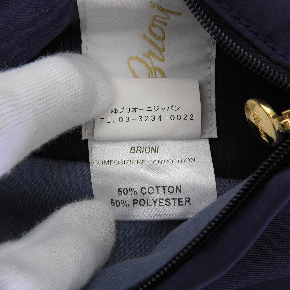 Brioni ブリオーニ コットン ナイロンブルゾン メンズ ネイビー M ジャケット M