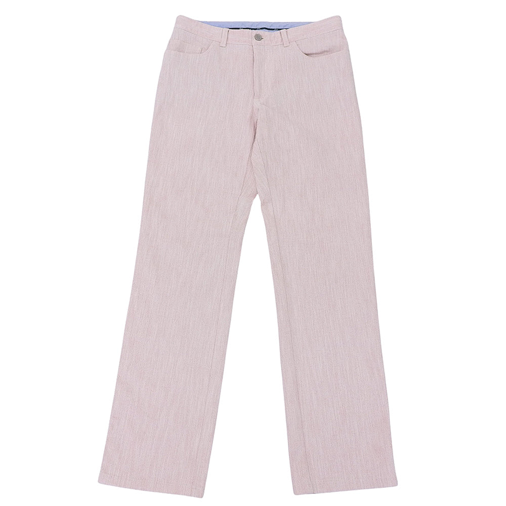 Brioni ブリオーニ 美品 STELVIO ストレッチパンツ コットン ボトムス メンズ ピンク系 48R ボトムス 48R
