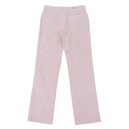 Brioni ブリオーニ 美品 STELVIO ストレッチパンツ コットン ボトムス メンズ ピンク系 48R ボトムス 48R