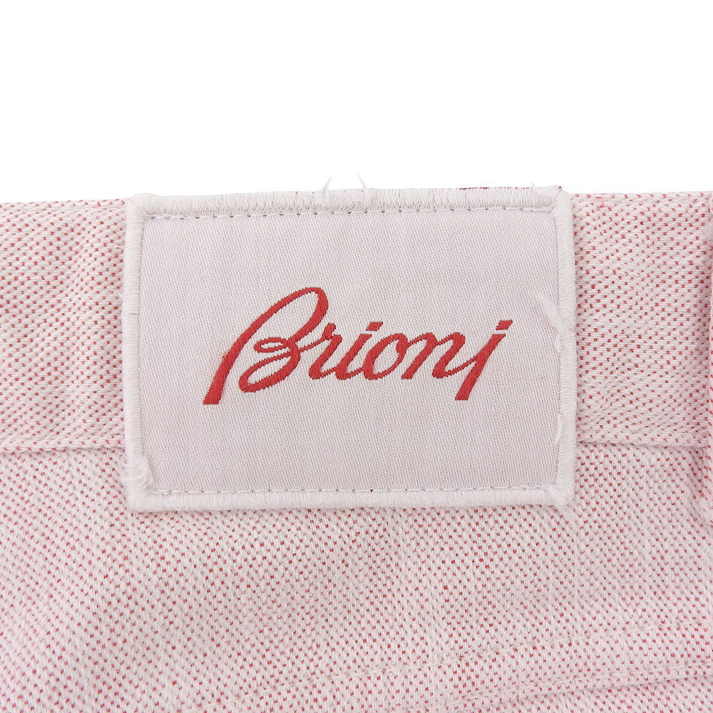 Brioni ブリオーニ 美品 STELVIO ストレッチパンツ コットン ボトムス メンズ ピンク系 48R ボトムス 48R