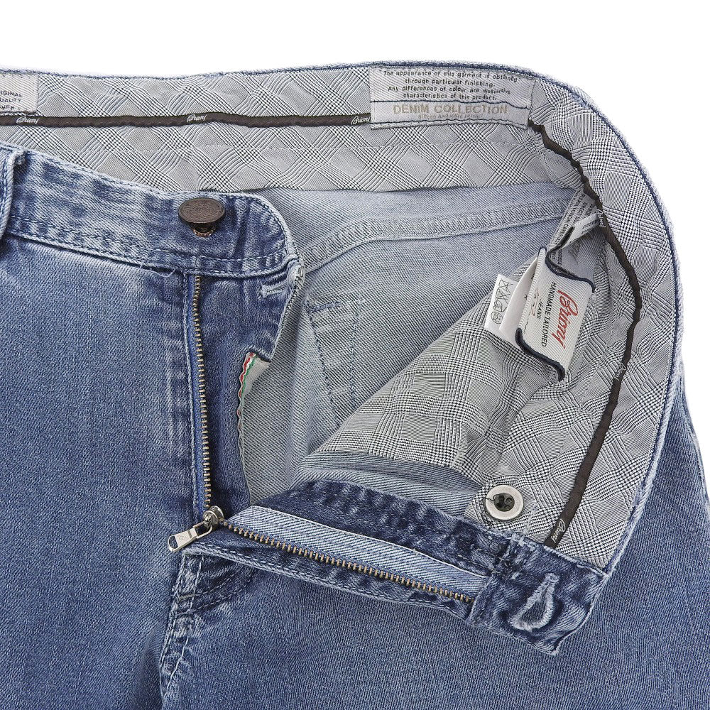 Brioni ブリオーニ 美品 LIVIGNO デニムパンツ ボトムス メンズ ブルー 32 ボトムス 32