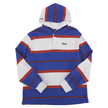 Supreme シュプリーム hooded rugby コットン パーカー トップス メンズ マルチカラー M 24FW トップス M