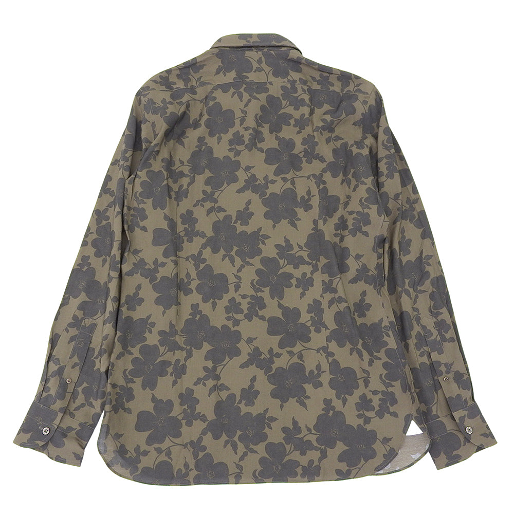 TOM FORD トムフォード 美品 フラワープリントシャツ トップス メンズ グリーン系 41 3FT901 94BSRB トップス 41
