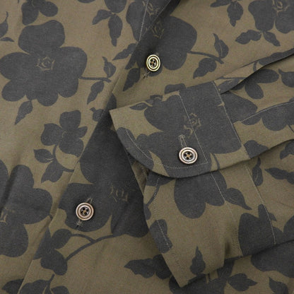 TOM FORD トムフォード 美品 フラワープリントシャツ トップス メンズ グリーン系 41 3FT901 94BSRB トップス 41