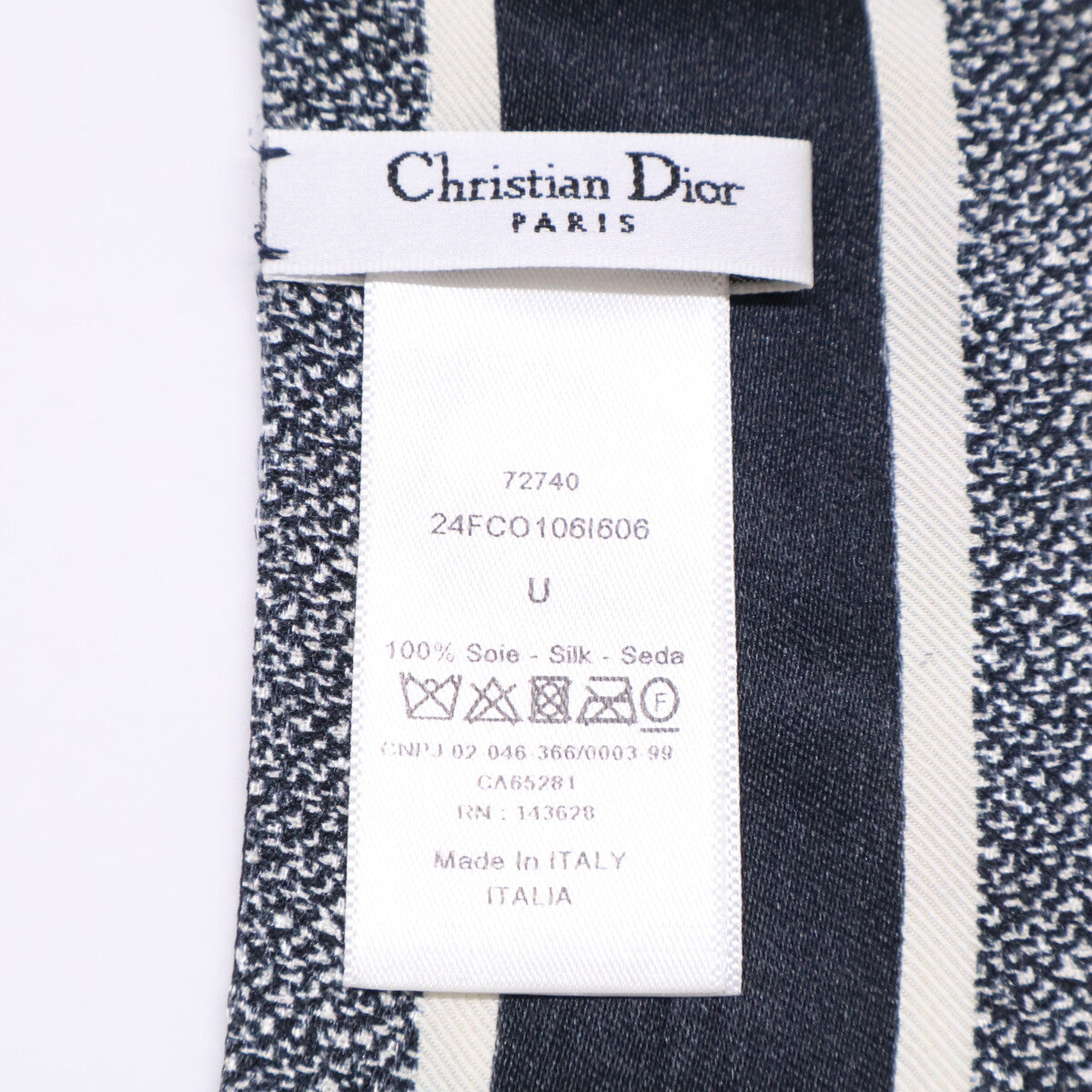 Christian Dior クリスチャンディオール 24FCO106I606 D-Floral Dフローラル ミッツァ ロゴ スカーフ