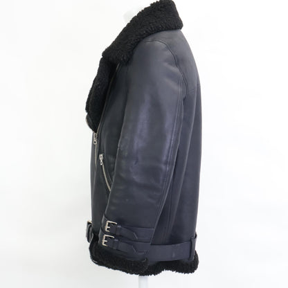 ACNE STUDIOS アクネ ストゥディオズ 1AQ173 VELOCITE PAW17 ラムムートン ダブルライダース ジャケット 36