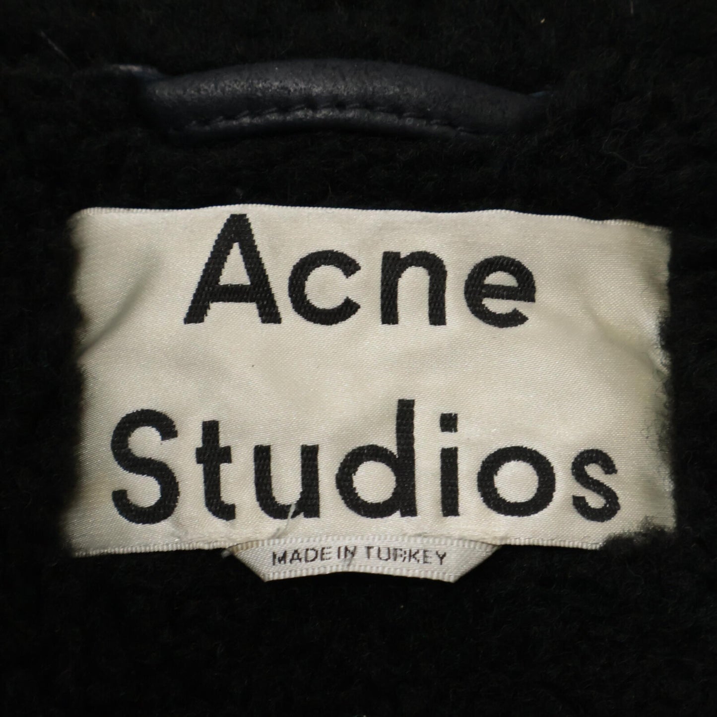 ACNE STUDIOS アクネ ストゥディオズ 1AQ173 VELOCITE PAW17 ラムムートン ダブルライダース ジャケット 36