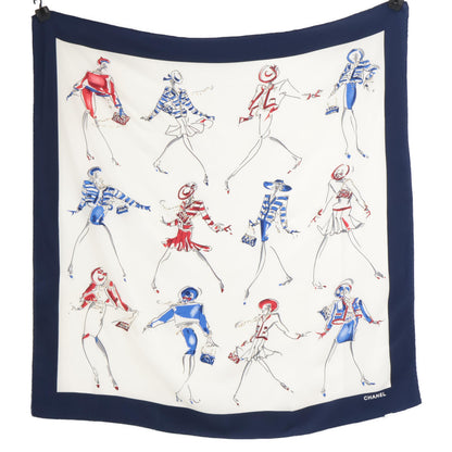 CHANEL シャネル Hot dance of mademoiselle マドモアゼル シルク スカーフ