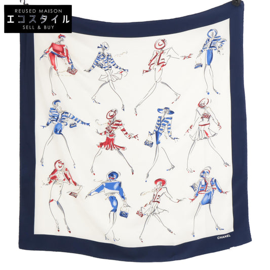 CHANEL シャネル Hot dance of mademoiselle マドモアゼル シルク スカーフ