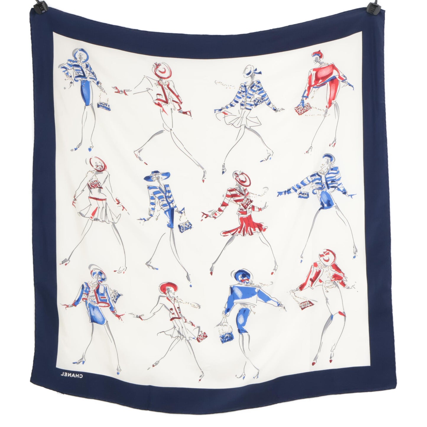 CHANEL シャネル Hot dance of mademoiselle マドモアゼル シルク スカーフ