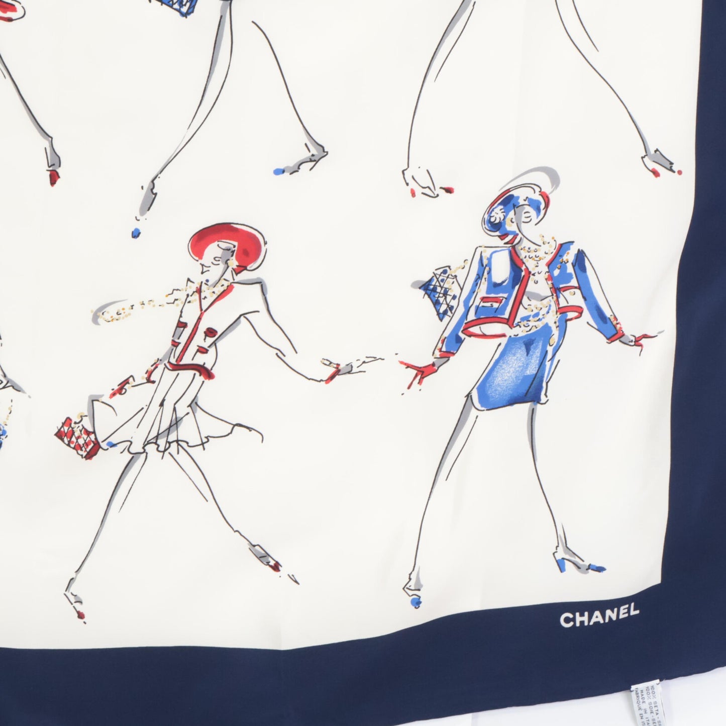 CHANEL シャネル Hot dance of mademoiselle マドモアゼル シルク スカーフ