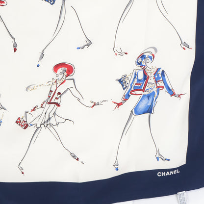 CHANEL シャネル Hot dance of mademoiselle マドモアゼル シルク スカーフ