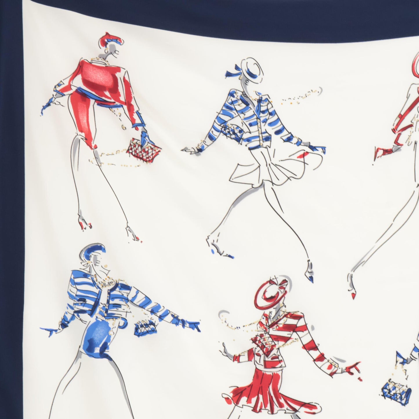 CHANEL シャネル Hot dance of mademoiselle マドモアゼル シルク スカーフ