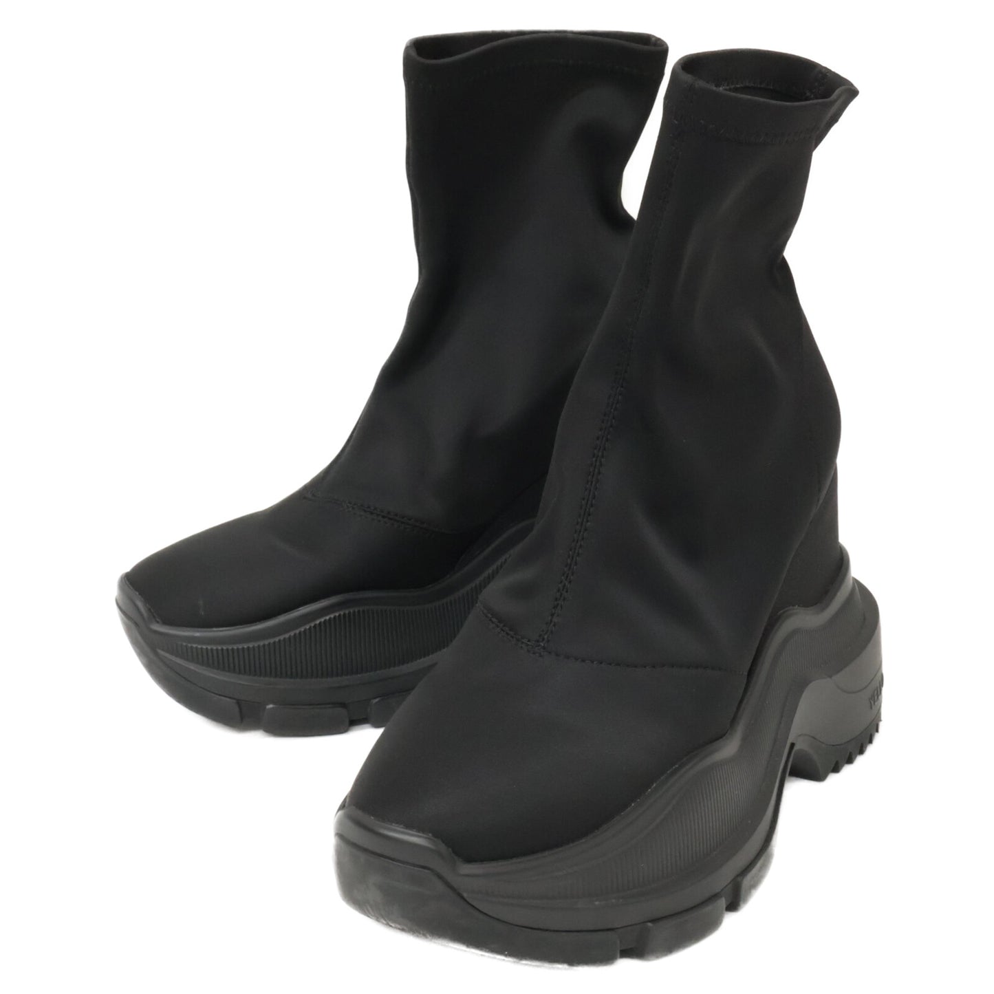 YELLO イエロ 【美品】YE-25A1-SB02 TOKYO BLACK MID SNEAKER SHORT BOOTS ミッド スニーカー ショート ブーツ シューズ S