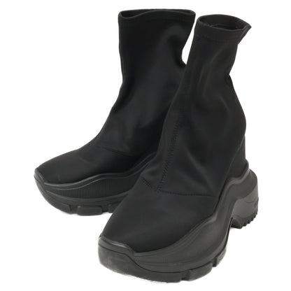 YELLO イエロ 【美品】YE-25A1-SB02 TOKYO BLACK MID SNEAKER SHORT BOOTS ミッド スニーカー ショート ブーツ シューズ S