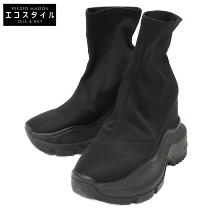 YELLO イエロ 【美品】YE-25A1-SB02 TOKYO BLACK MID SNEAKER SHORT BOOTS ミッド スニーカー ショート ブーツ シューズ S