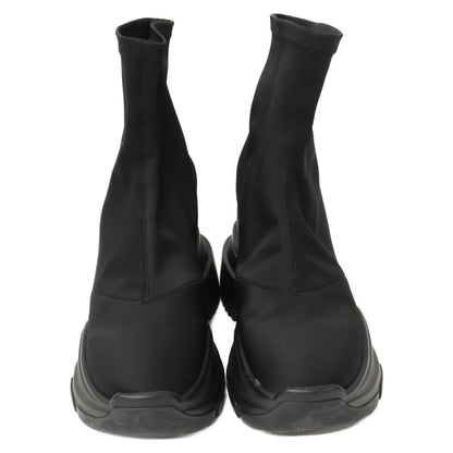 YELLO イエロ 【美品】YE-25A1-SB02 TOKYO BLACK MID SNEAKER SHORT BOOTS ミッド スニーカー ショート ブーツ シューズ S