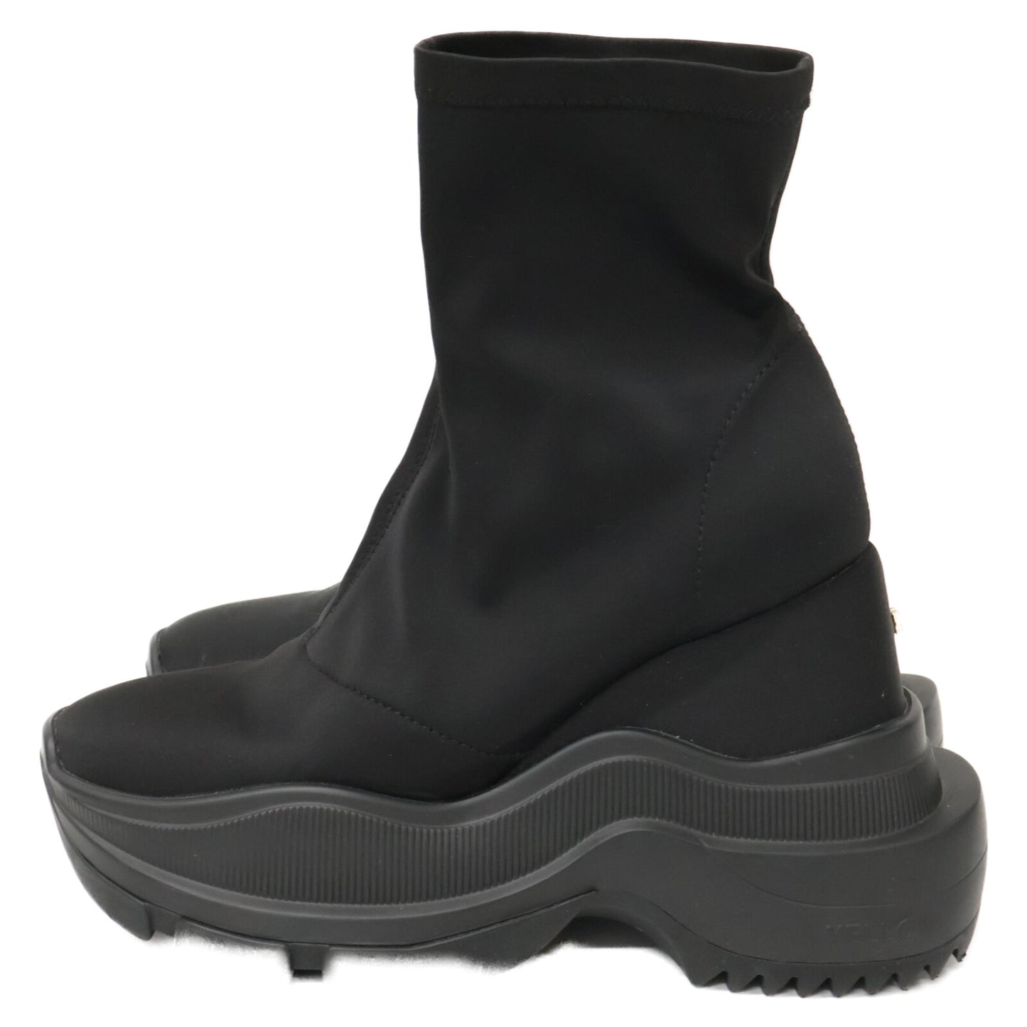 YELLO イエロ 【美品】YE-25A1-SB02 TOKYO BLACK MID SNEAKER SHORT BOOTS ミッド スニーカー ショート ブーツ シューズ S