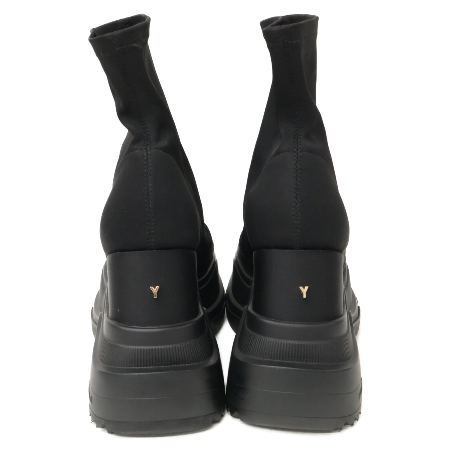 YELLO イエロ 【美品】YE-25A1-SB02 TOKYO BLACK MID SNEAKER SHORT BOOTS ミッド スニーカー ショート ブーツ シューズ S