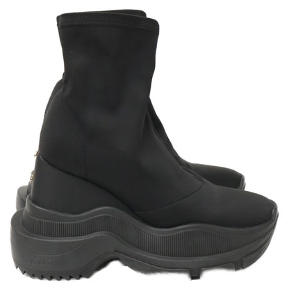 YELLO イエロ 【美品】YE-25A1-SB02 TOKYO BLACK MID SNEAKER SHORT BOOTS ミッド スニーカー ショート ブーツ シューズ S