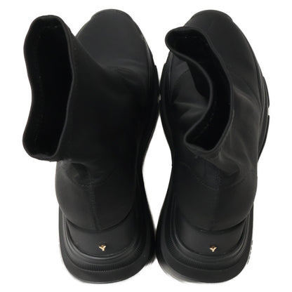 YELLO イエロ 【美品】YE-25A1-SB02 TOKYO BLACK MID SNEAKER SHORT BOOTS ミッド スニーカー ショート ブーツ シューズ S