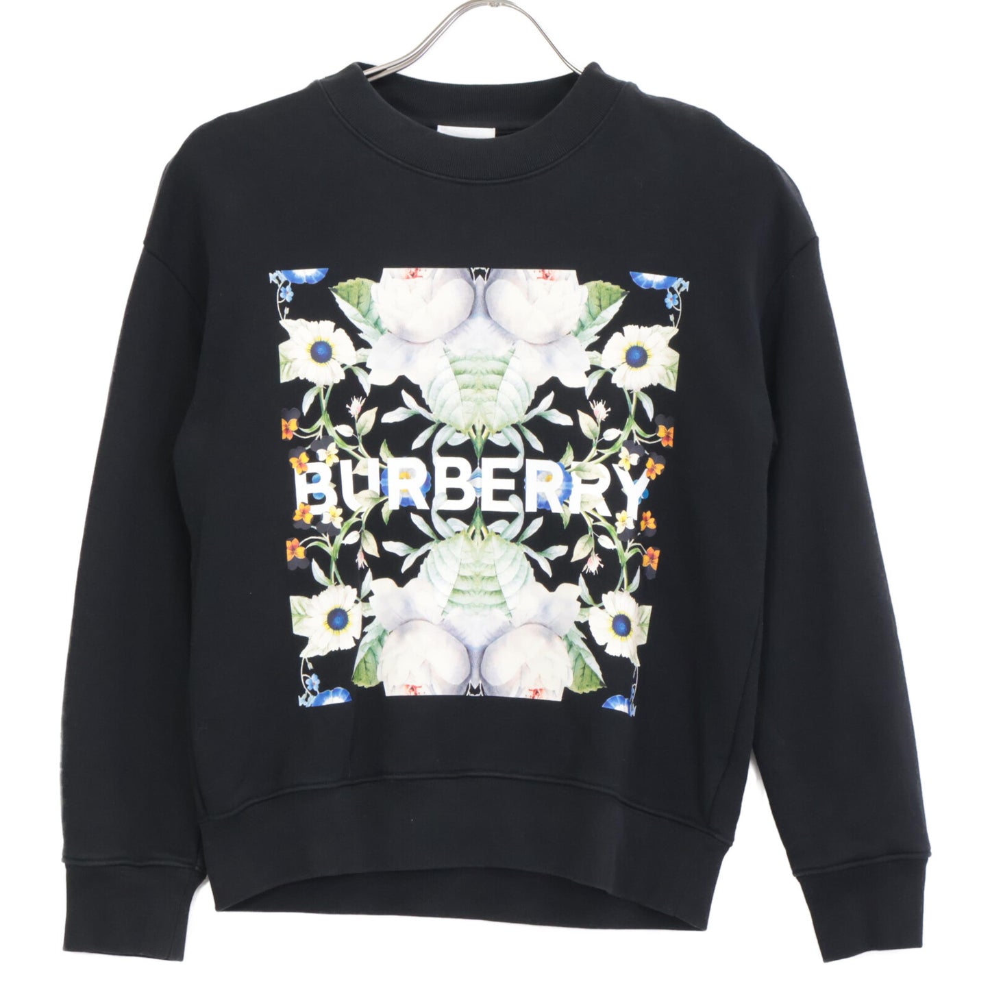 BURBERRY バーバリー 8048608 ﾓﾝﾀｰｼﾞｭ ﾌﾟﾘﾝﾄ ｸﾙｰﾈｯｸ ｽｳｪｯﾄｼｬﾂ トップス 10Y／140