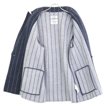 Coohem コーヘン ﾖﾈﾄﾐ 20-204-206 ｽﾄﾗｲﾌﾟﾀﾞﾌﾞﾙｼﾞｬｹｯﾄ ジャケット L