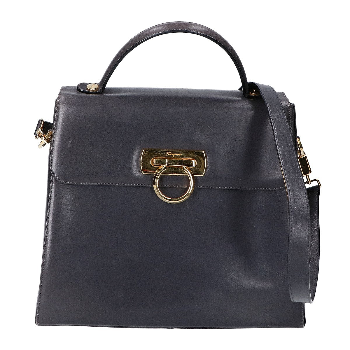 Salvatore Ferragamo サルヴァトーレフェラガモ E210536 ガンチーニ トップハンドルバッグ ハンドバッグ