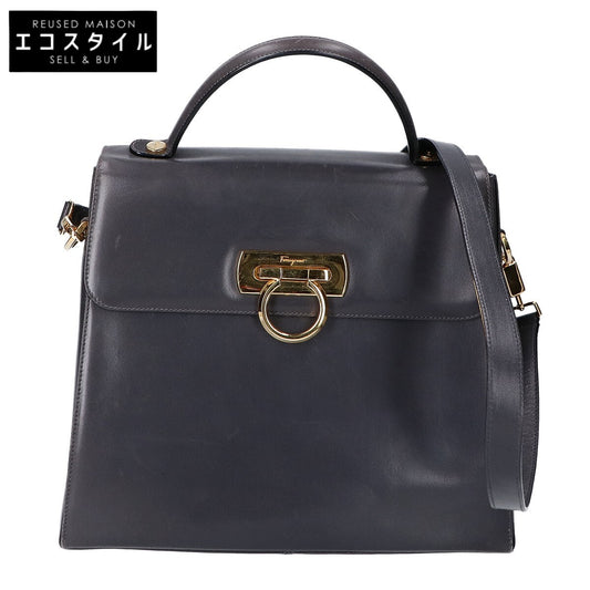 Salvatore Ferragamo サルヴァトーレフェラガモ E210536 ガンチーニ トップハンドルバッグ ハンドバッグ