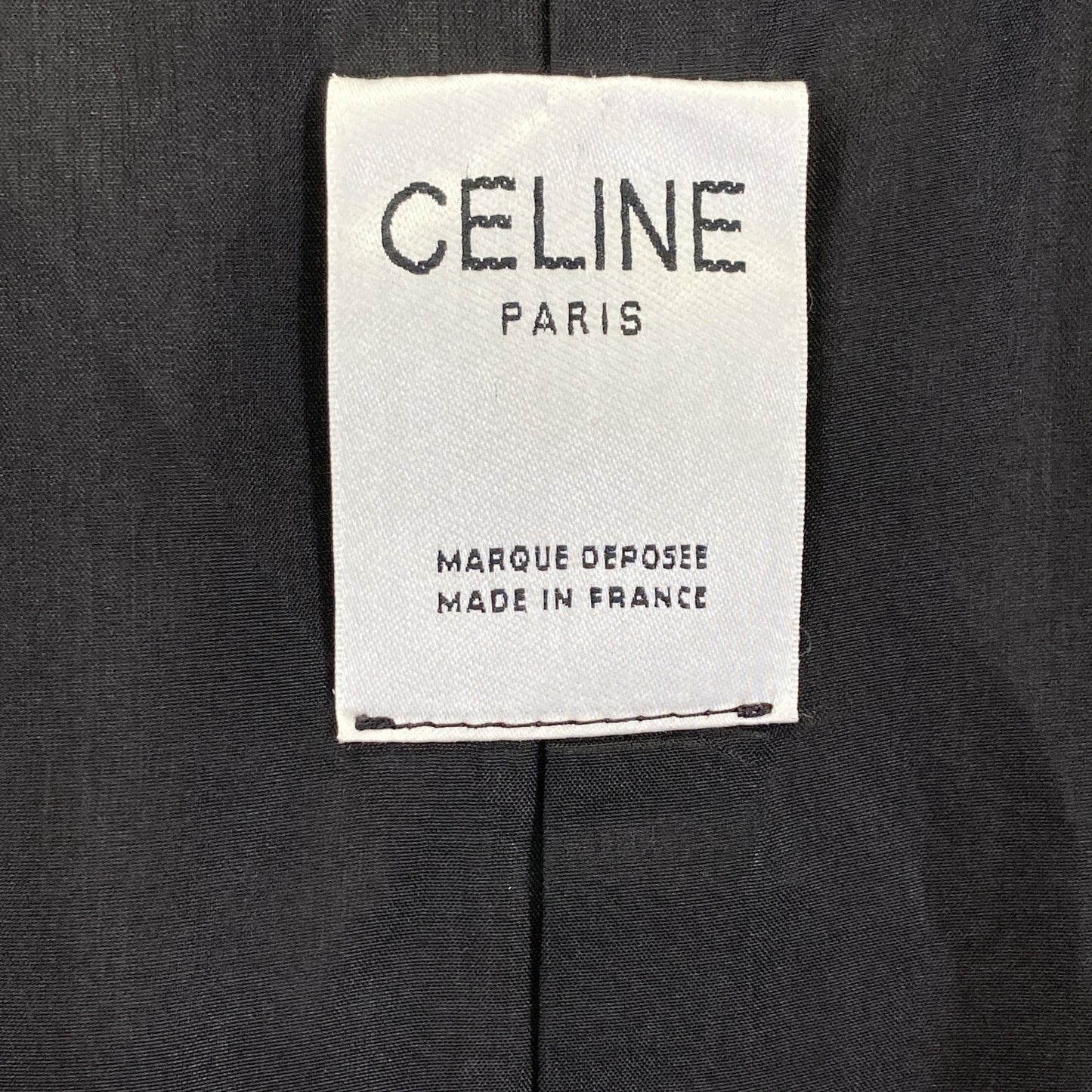CELINE セリーヌ ｼﾞｪｰｼｰｼｰ期 ﾌﾞﾗｯｸ 金ﾎﾞﾀﾝﾄﾚﾝﾁｺｰﾄ　90s コート 表記なし