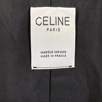 CELINE セリーヌ ｼﾞｪｰｼｰｼｰ期 ﾌﾞﾗｯｸ 金ﾎﾞﾀﾝﾄﾚﾝﾁｺｰﾄ　90s コート 表記なし