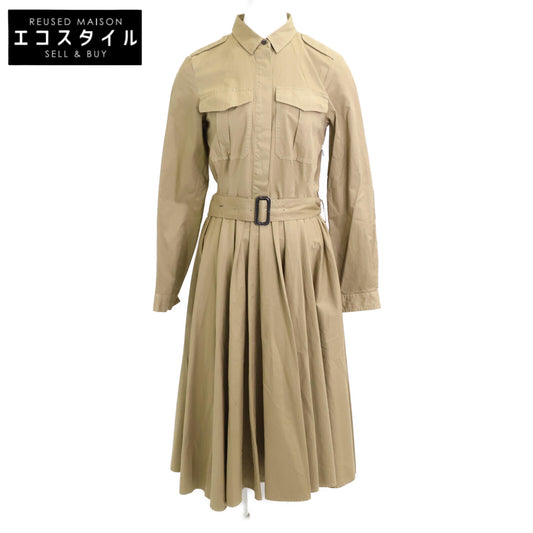 DRIES VAN NOTEN ドリスヴァンノッテン ﾍﾞｰｼﾞｭ ｻﾌｧﾘｼｬﾂﾜﾝﾋﾟｰｽ ワンピース 36