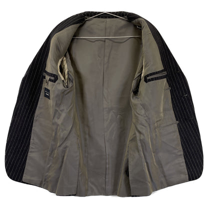 BOGLIOLI ボリオリ 3Bｽﾄﾗｲﾌﾟｼﾝｸﾞﾙｳｰﾙｽｰﾂ スーツ セットアップ 48