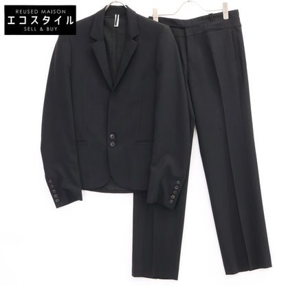 Bruno Pieters ブルーノピーターズ ﾌﾞﾗｯｸ 2Bｼﾝｸﾞﾙｽｰﾂ スーツ セットアップ 48