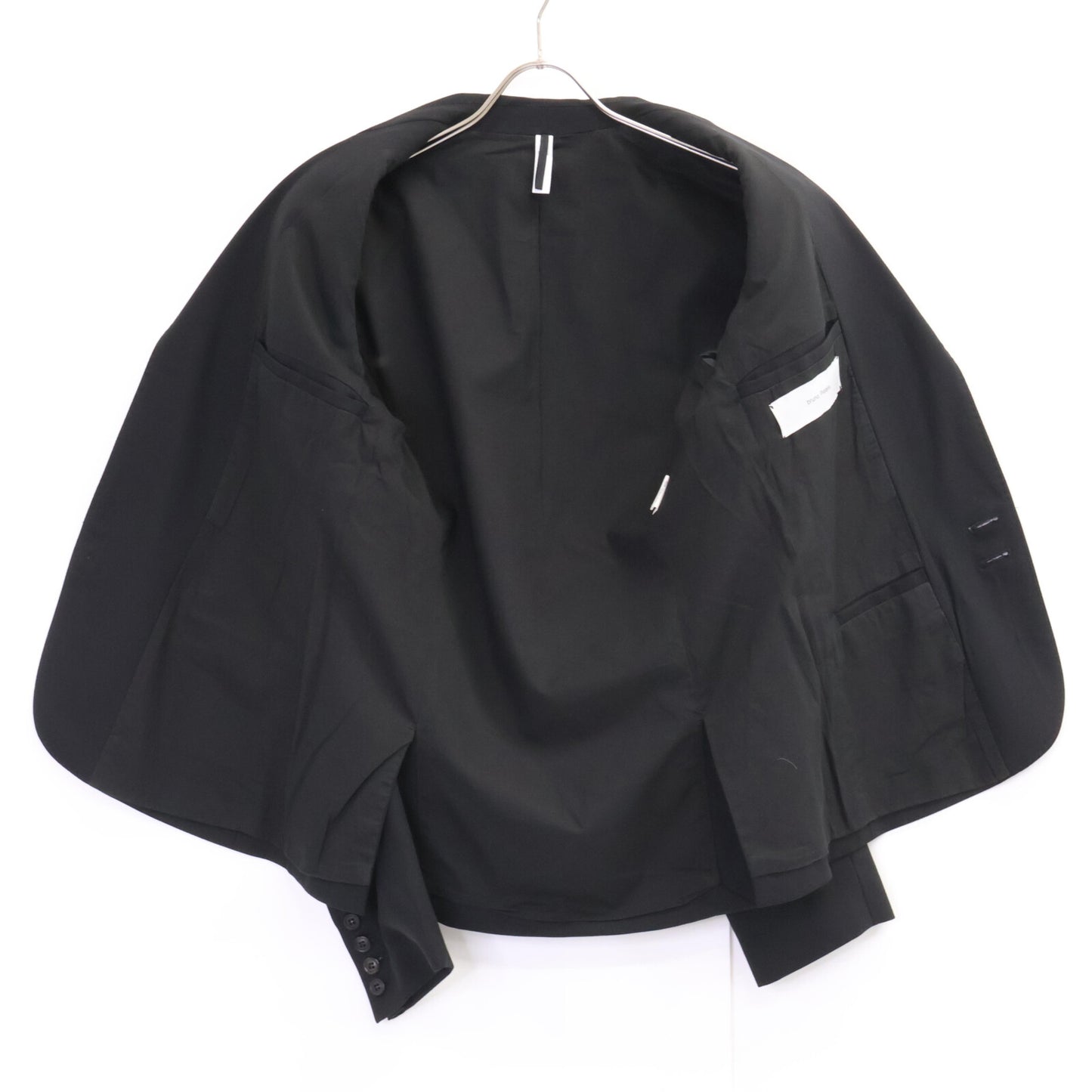 Bruno Pieters ブルーノピーターズ ﾌﾞﾗｯｸ 2Bｼﾝｸﾞﾙｽｰﾂ スーツ セットアップ 48