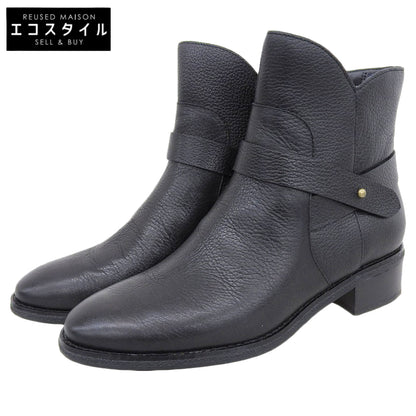 Cole Haan コールハーン 美品 ウァイリー ウォーターレジスタント ブーティー シューズ レディース ブラック 23.5cm W22038 シューズ 6.5