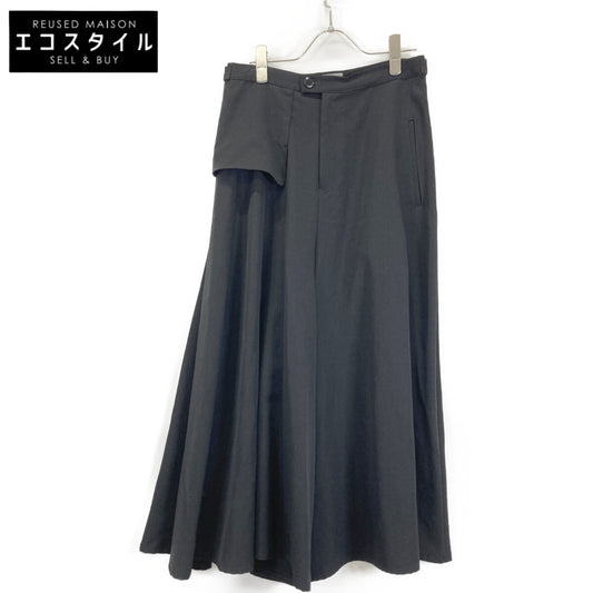 YOHJI YAMAMOTO +NOIR ヨウジヤマモトプリュスノアール 【新品同様】NU-P08-100 ウール ワイドパンツ/ ボトムス 1