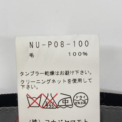 YOHJI YAMAMOTO +NOIR ヨウジヤマモトプリュスノアール 【新品同様】NU-P08-100 ウール ワイドパンツ/ ボトムス 1