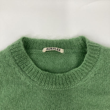 AURALEE オーラリー 【美品】A9AP01KM SUPER KID MOHAIR KINT PO モヘアｘウール クルーネック ニットセーター/ トップス 3