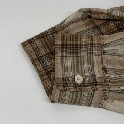 AURALEE オーラリー ﾌﾞﾗｳﾝ A21AS04BY WOOLRECYCLEDPOLYESTER CLOTH SHIRTS トップス 1