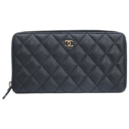 CHANEL シャネル 16番台 AP0242 キャビアスキン クラシック ロングジップウォレット 長財布（小銭入れあり）