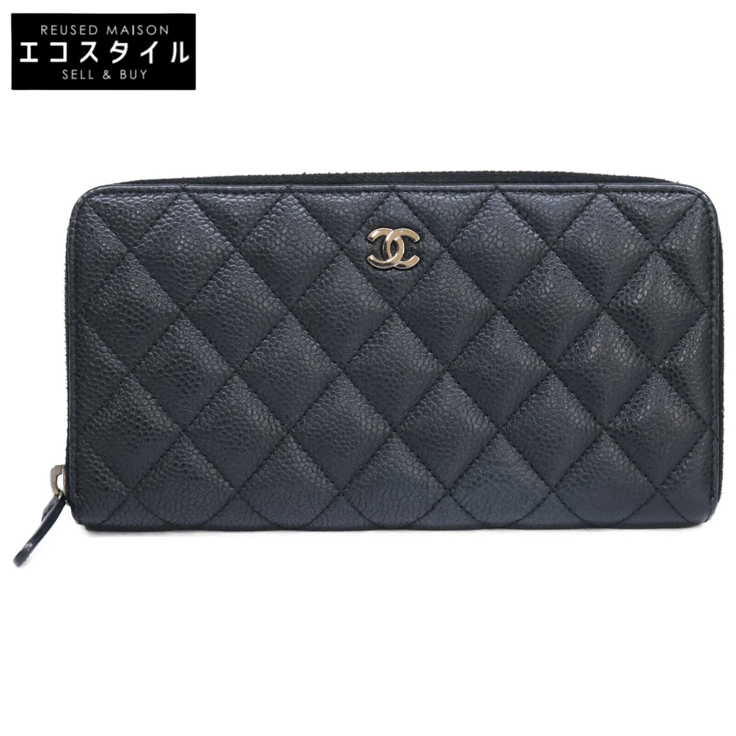 CHANEL シャネル 16番台 AP0242 キャビアスキン クラシック ロングジップウォレット 長財布（小銭入れあり）
