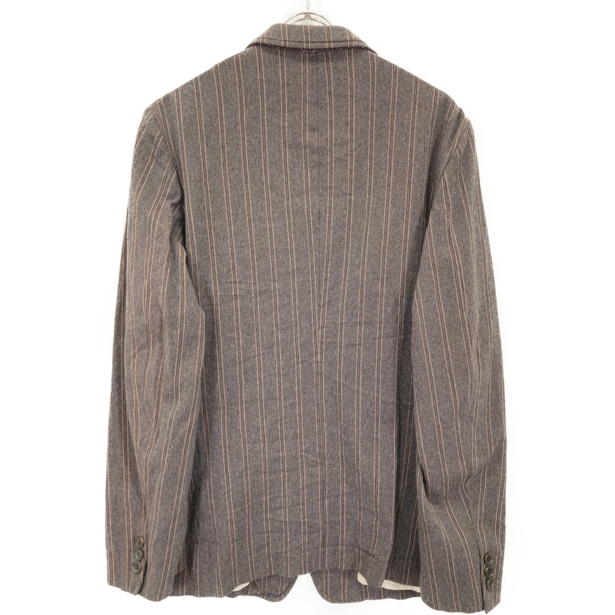 COMMEdesGARCONS HOMME コムデギャルソンオム HO-J003 04年製 ｽﾄﾗｲﾌﾟ縮絨ｼﾞｬｹｯﾄ ジャケット L