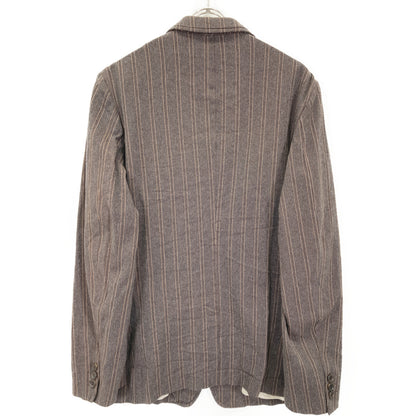 COMMEdesGARCONS HOMME コムデギャルソンオム HO-J003 04年製 ｽﾄﾗｲﾌﾟ縮絨ｼﾞｬｹｯﾄ ジャケット L