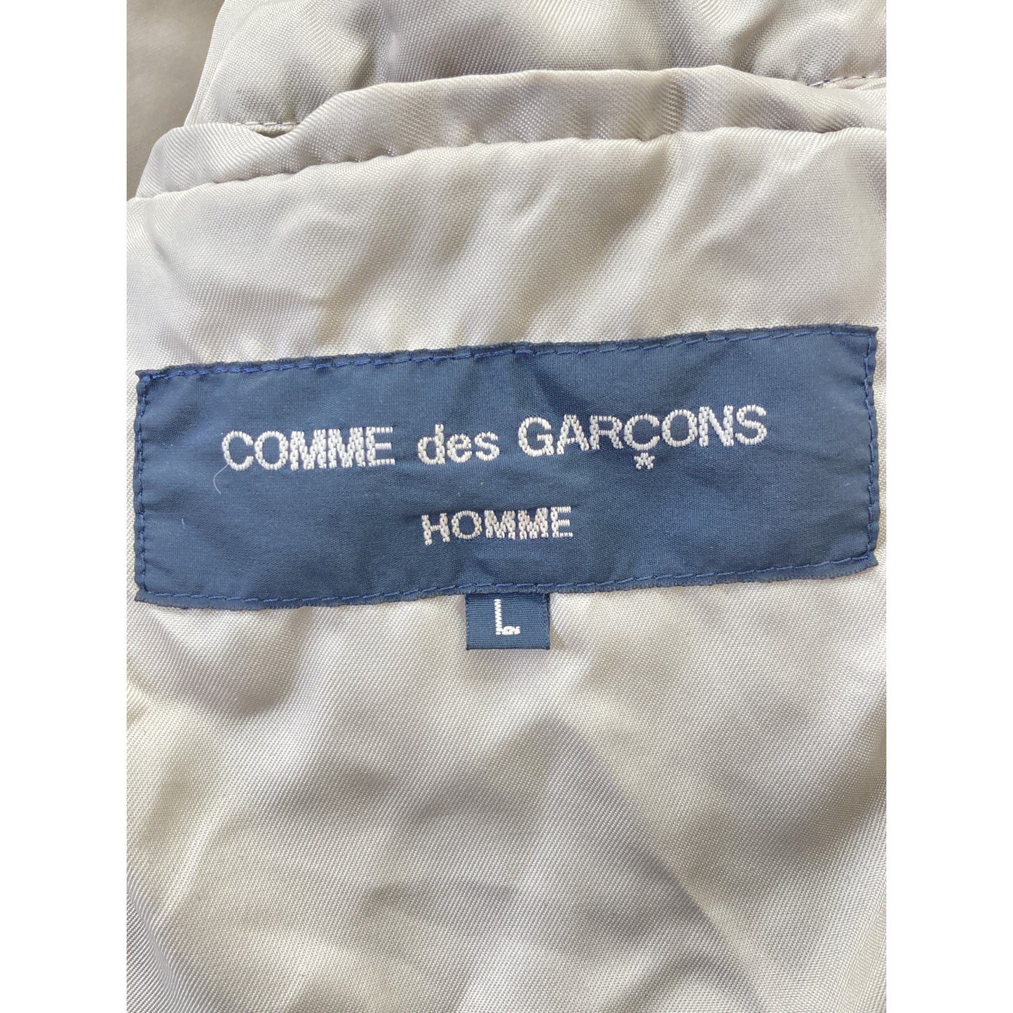 COMMEdesGARCONS HOMME コムデギャルソンオム HO-J003 04年製 ｽﾄﾗｲﾌﾟ縮絨ｼﾞｬｹｯﾄ ジャケット L