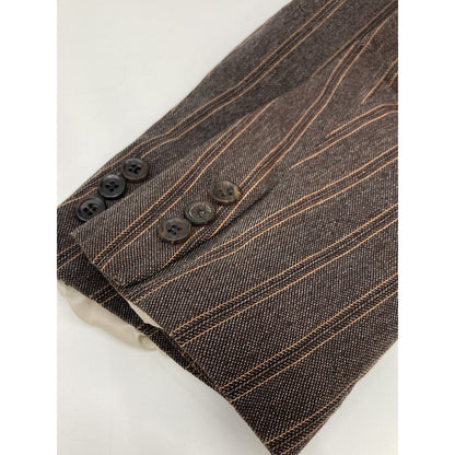 COMMEdesGARCONS HOMME コムデギャルソンオム HO-J003 04年製 ｽﾄﾗｲﾌﾟ縮絨ｼﾞｬｹｯﾄ ジャケット L