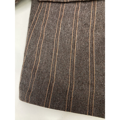 COMMEdesGARCONS HOMME コムデギャルソンオム HO-J003 04年製 ｽﾄﾗｲﾌﾟ縮絨ｼﾞｬｹｯﾄ ジャケット L