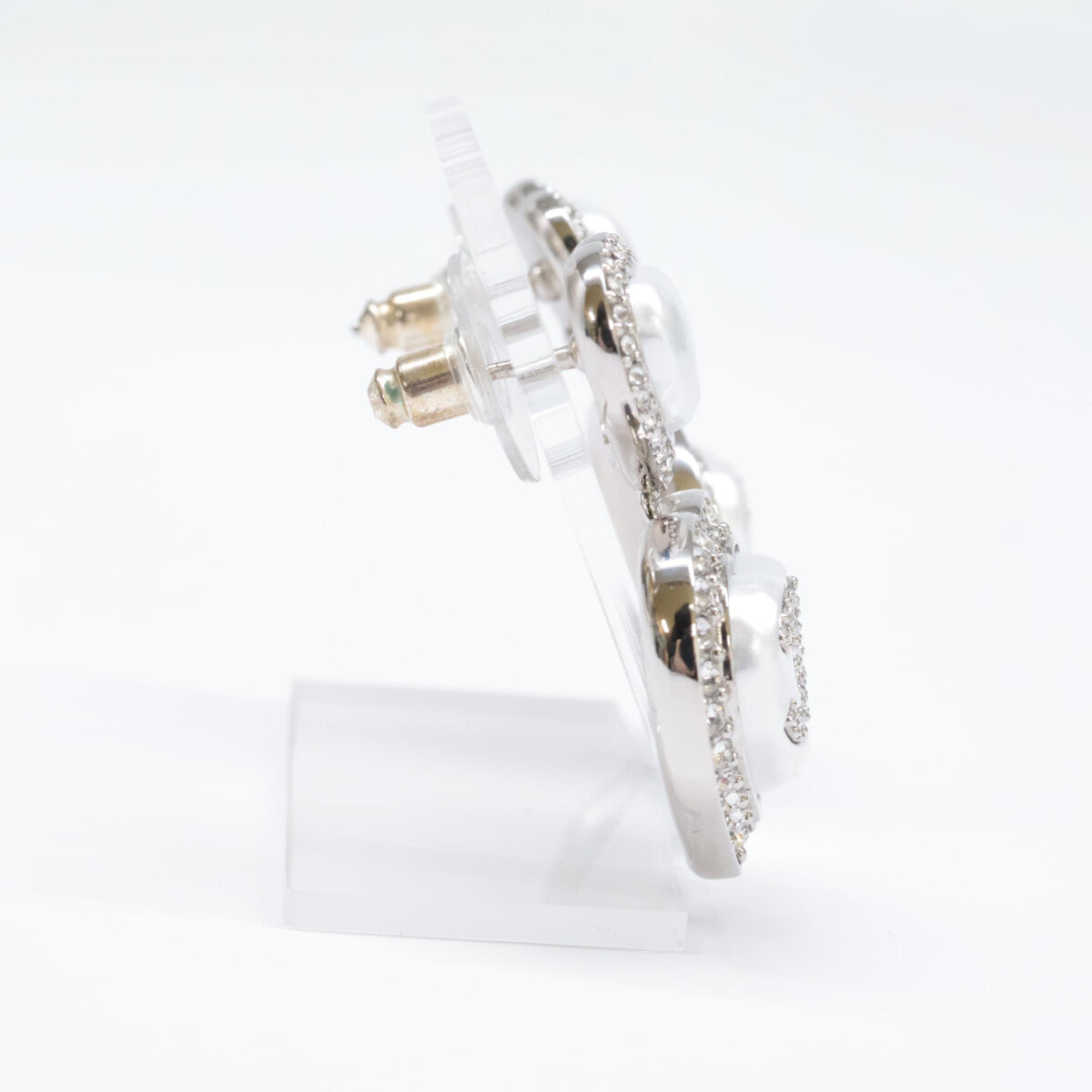 CHANEL シャネル ABB632 B23B ラインストーン ココマーク パールハートモチーフ ピアス