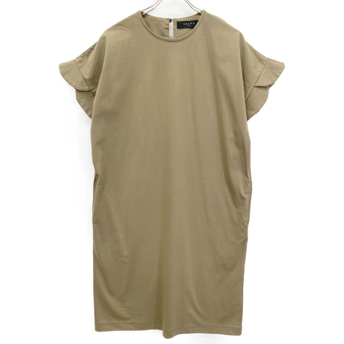 SACRA サクラ 265021 半袖 ジャージー ワンピース 38