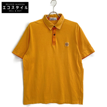 STONE ISLAND ストーンアイランド 561520962 オレンジ ロゴ ポロシャツ トップス XL
